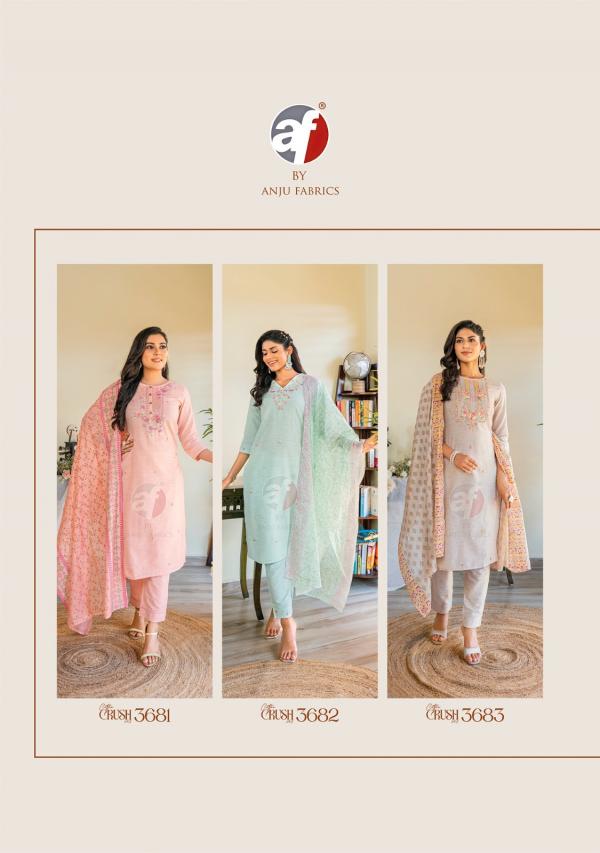 Af Cotton Crush Vol 3 Designer Kurti Pant With Dupatta Collection